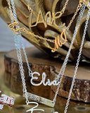 Crystal-Bedazzled Cursive Name Necklace